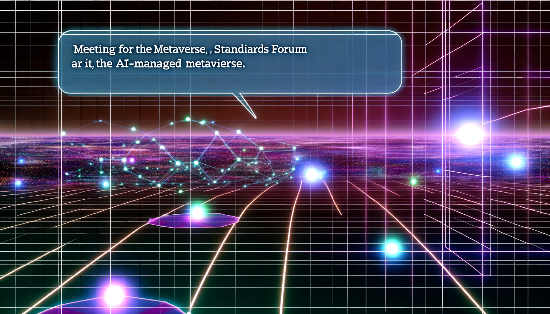 Metaverse Standards Forum, interoperability standards, spatial web
technology and  Metaverse illustration