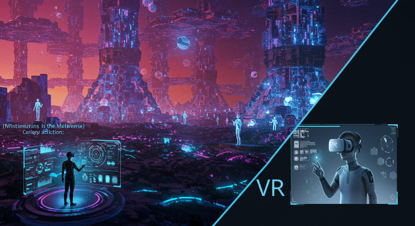 Eye-catching visual of メタバースとは何か？定義・特徴・VRとの違い and Web3/metaverse vibes