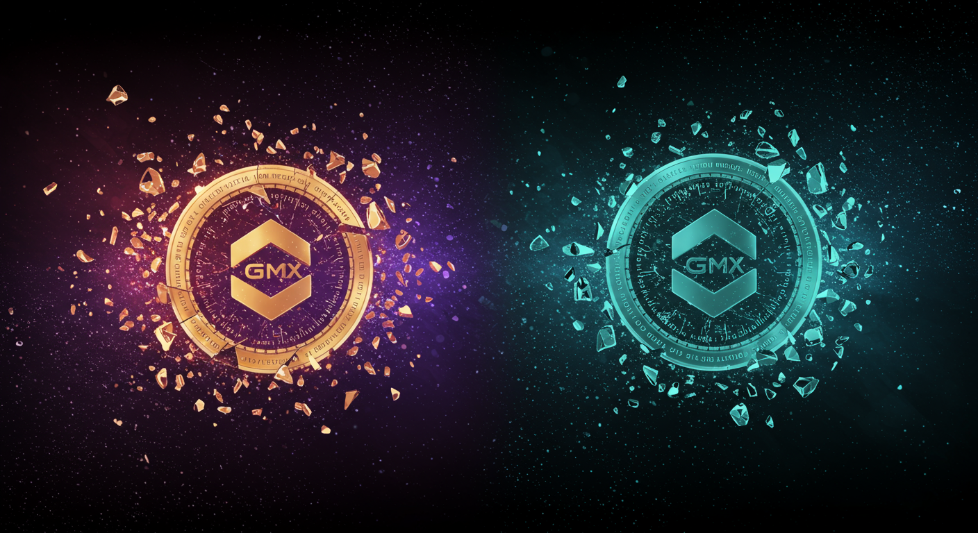 GMX, exploit, Arbitrum
technology and  Metaverse illustration