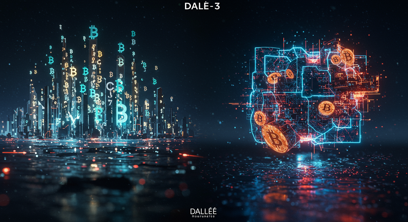 Cryptocurrencies, Bitcoin, Corporate Balance Sheets
technology and  Metaverse illustration