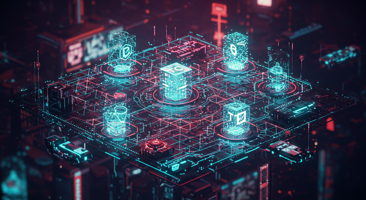 TAC, mainnet, DeFi
technology and  Metaverse illustration