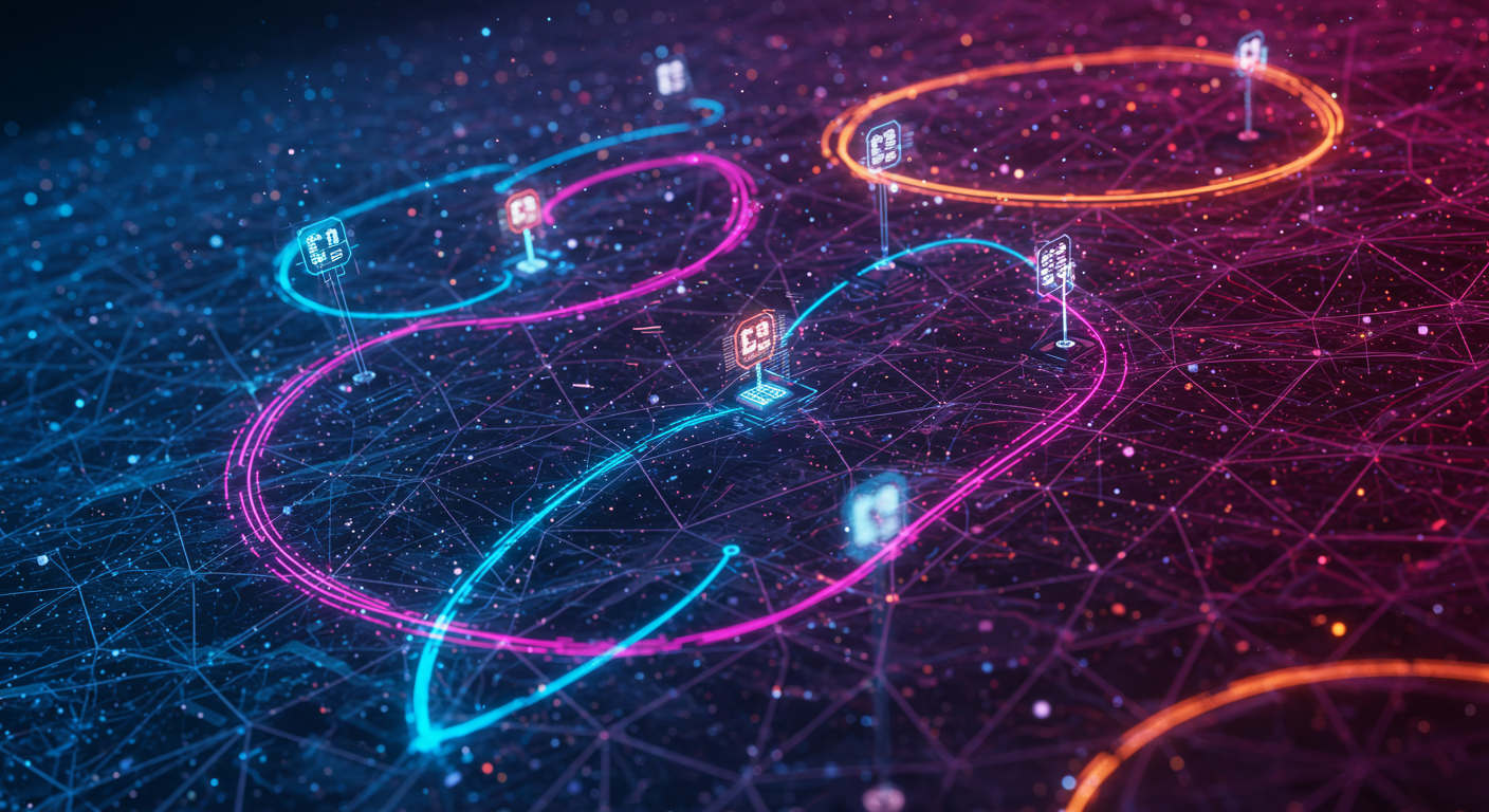 Web3, crypto infrastructure, innovation
technology and  Metaverse illustration
