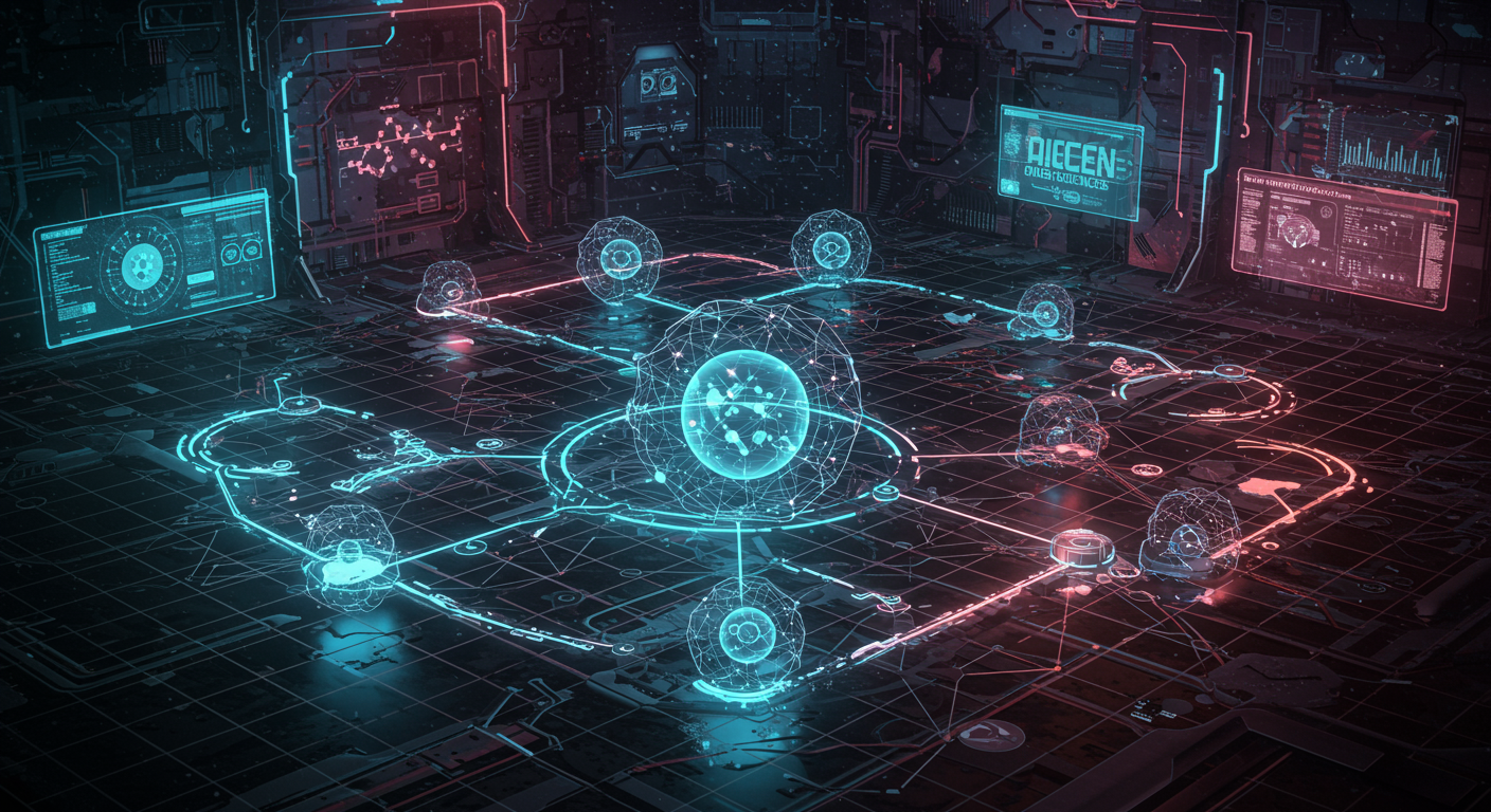 FLock.io, AIGEN Sciences, drug discovery
technology and  Metaverse illustration
