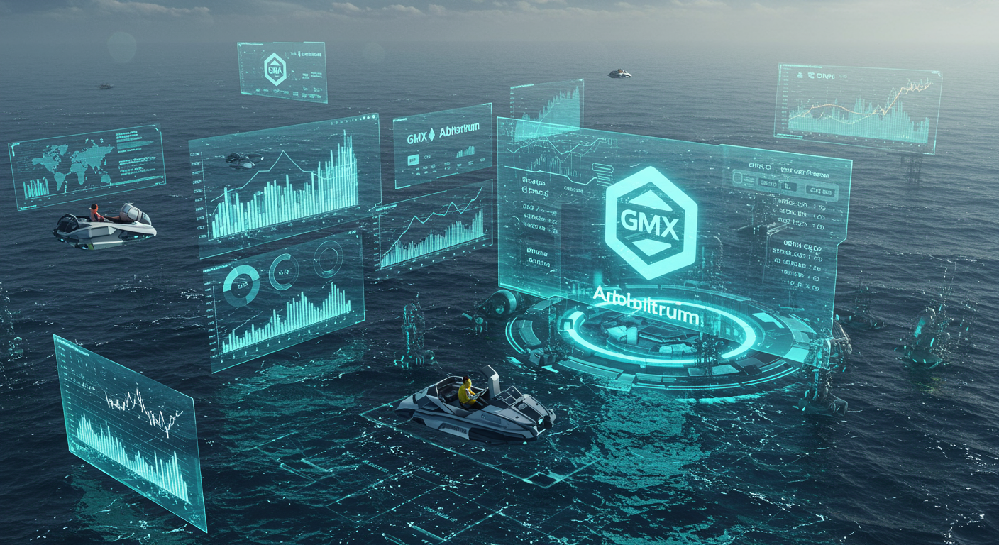 Future potential of GMX, exploit, Arbitrum
 represented visually