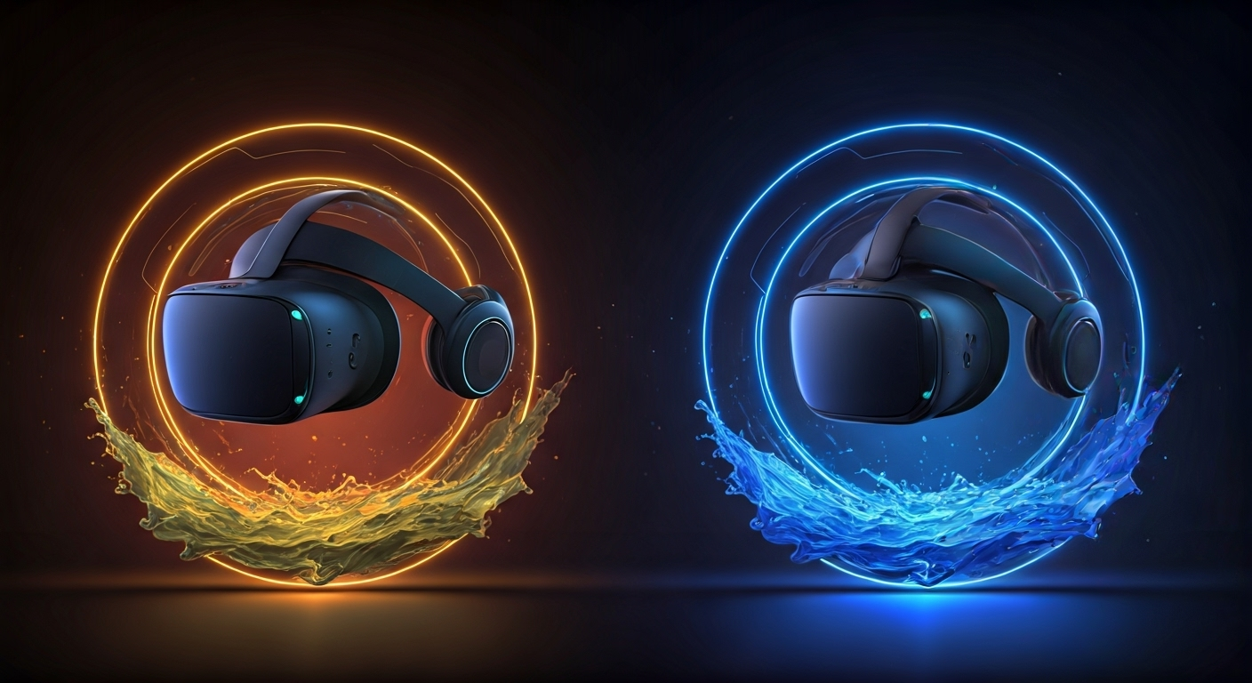 VRヘッドセット比較2025：メタバース体験を最大化するデバイス選びとWeb3/メタバースの生態系を示すビジュアル