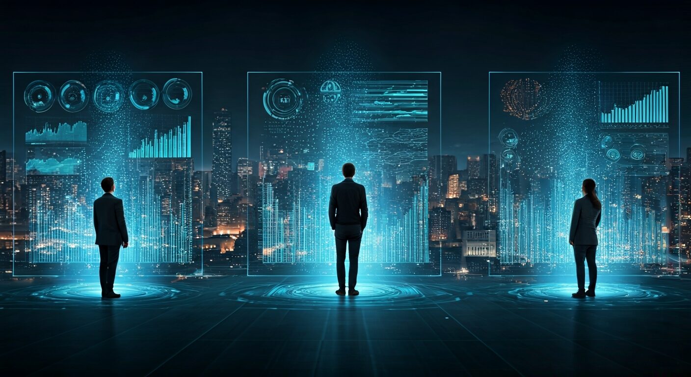 DAO(分散型自律組織)で働く未来:会社という概念が消える日の将来展望を象徴するビジュアル